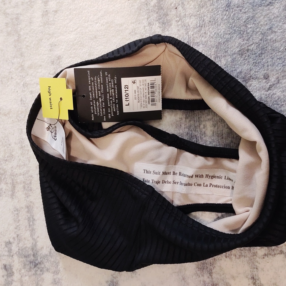 Art Class High Waist Bikini Bottom Size Large (10/12) - Picture 5 of 5